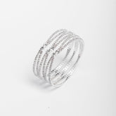 Brățara Glam Spark Argintie cu Cristale Strălucitoare Sia House pentru femei elegante